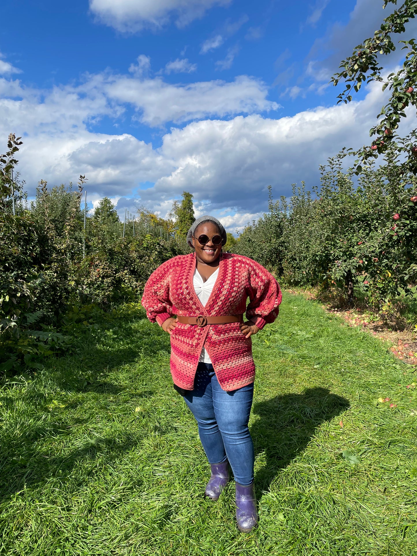 Candy Apple Hexagon cardigan