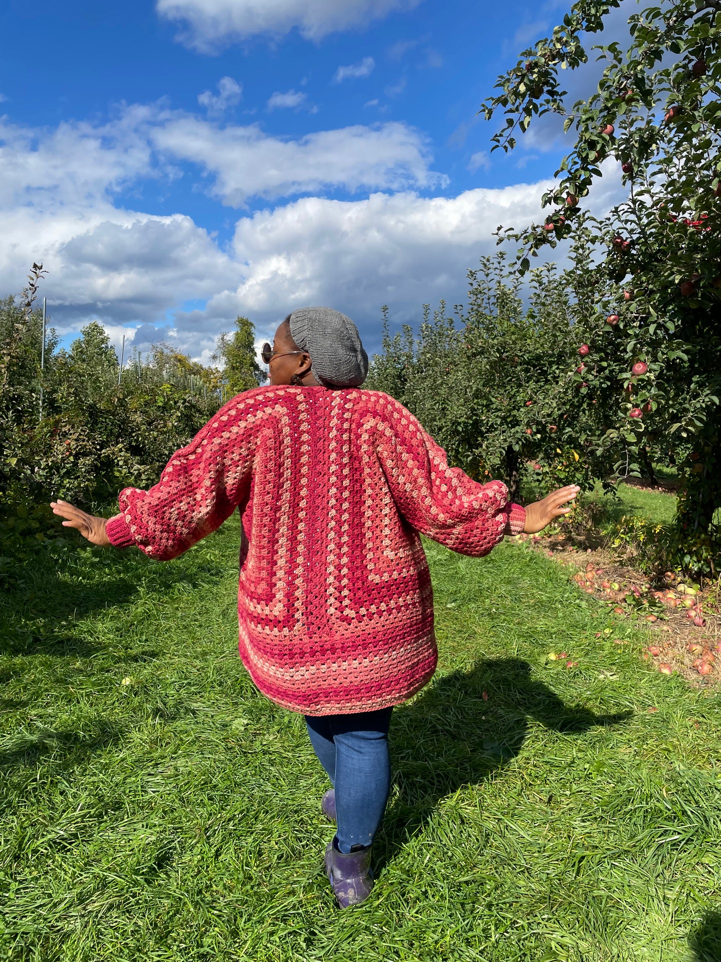 Candy Apple Hexagon cardigan