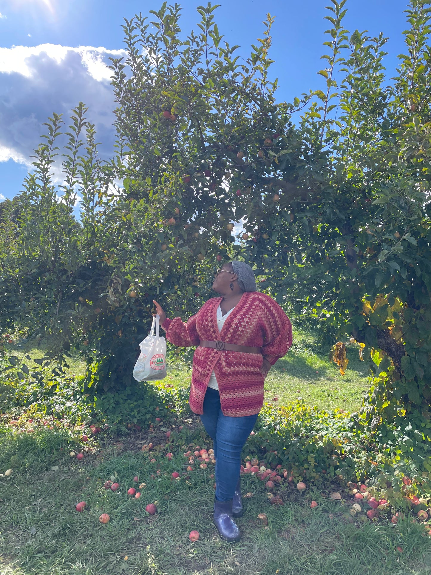 Candy Apple Hexagon cardigan